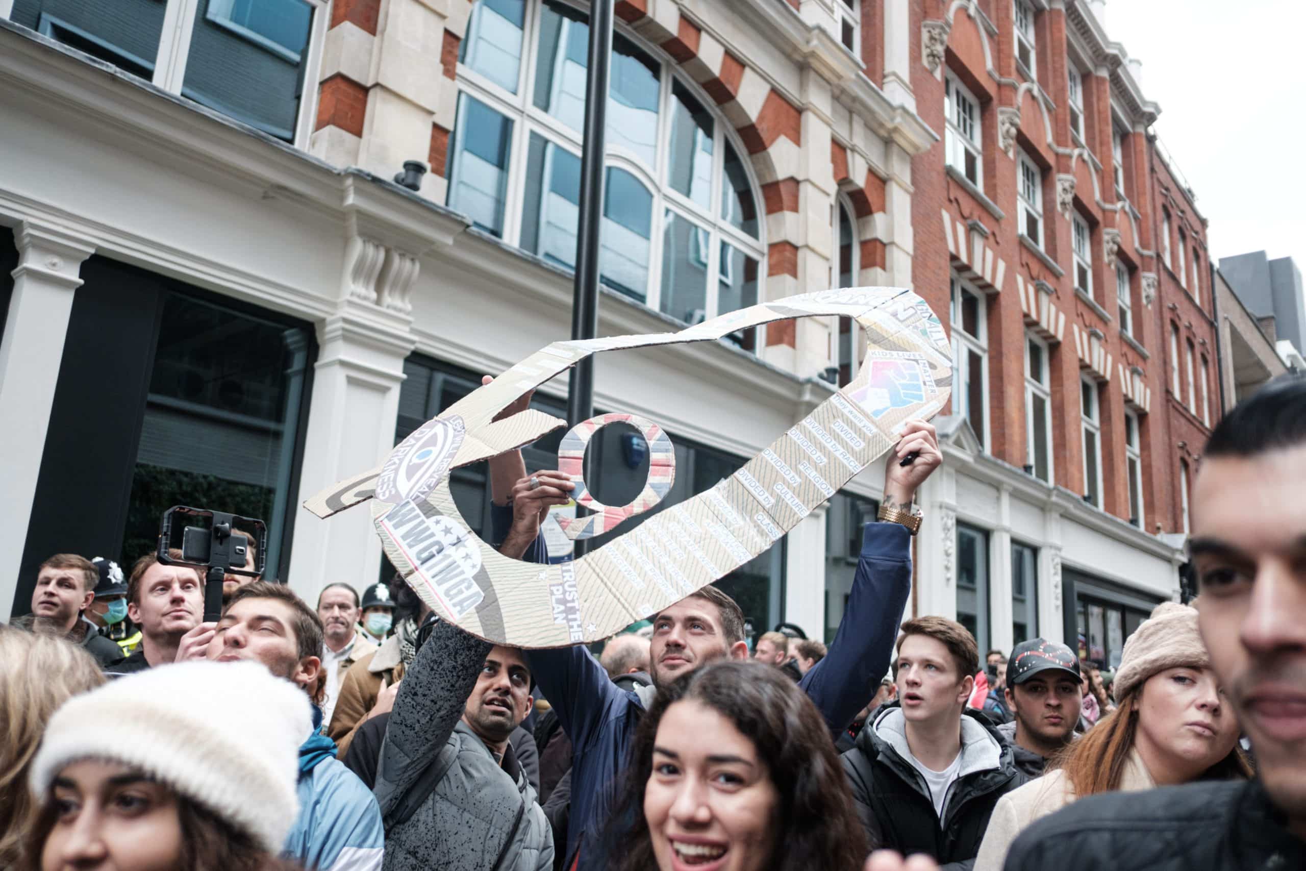 Thousands of ‘QAnon-ists’ pulled off Facebook, Instagram
