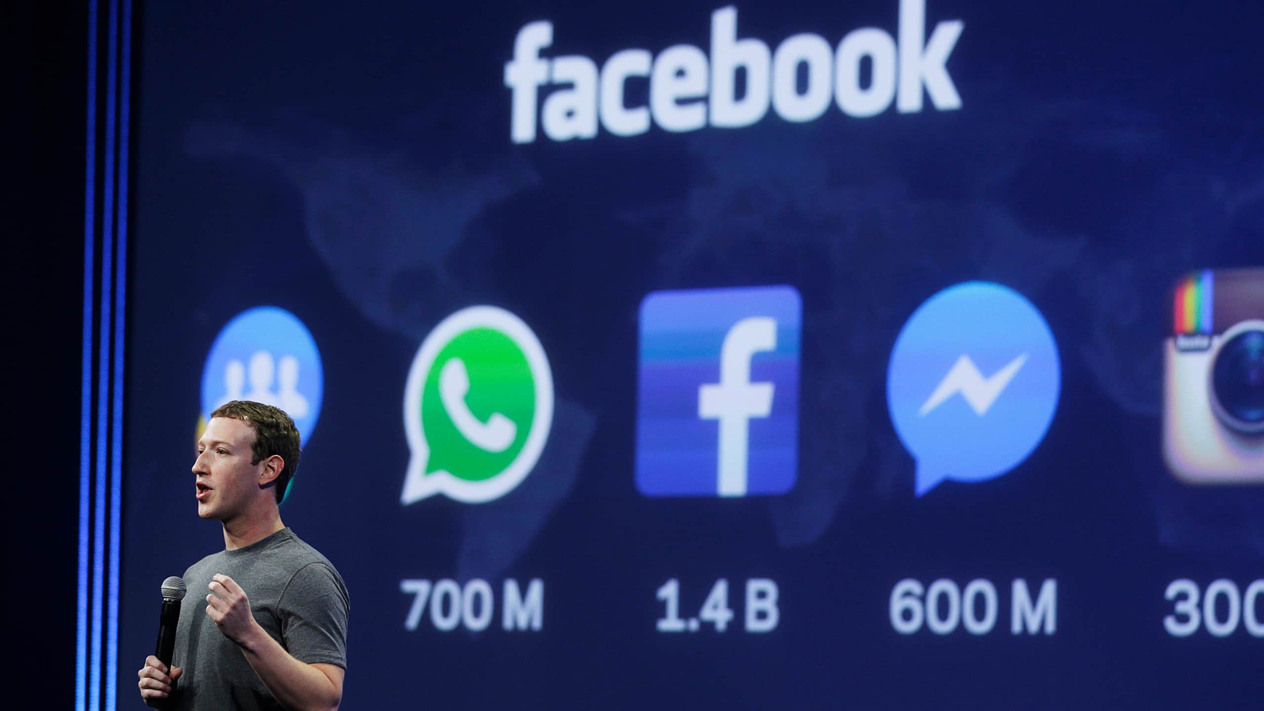 Facebook, WhatsApp, Instagram, a dominant app "family" [Eric Risberg | AP]