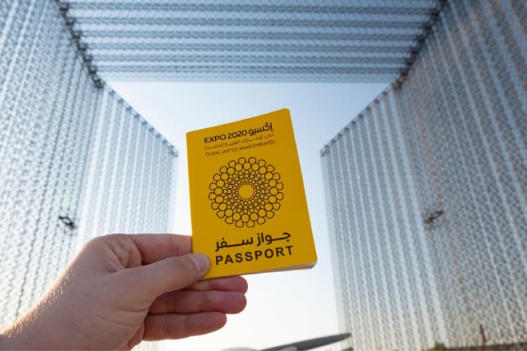 expo 2020 Dubai passport souvenir