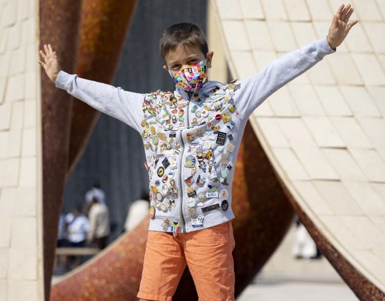 Passion for collecting pins and badges of national pavilions continues unabated among visitors of Expo 2020 Dubai