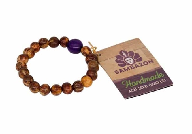 Recycled bracelets made of Açaí seeds presented at the Gulfood 2022