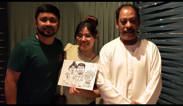 Get a Caricature Art sketch of yourself at the Expo 2020 Dubai