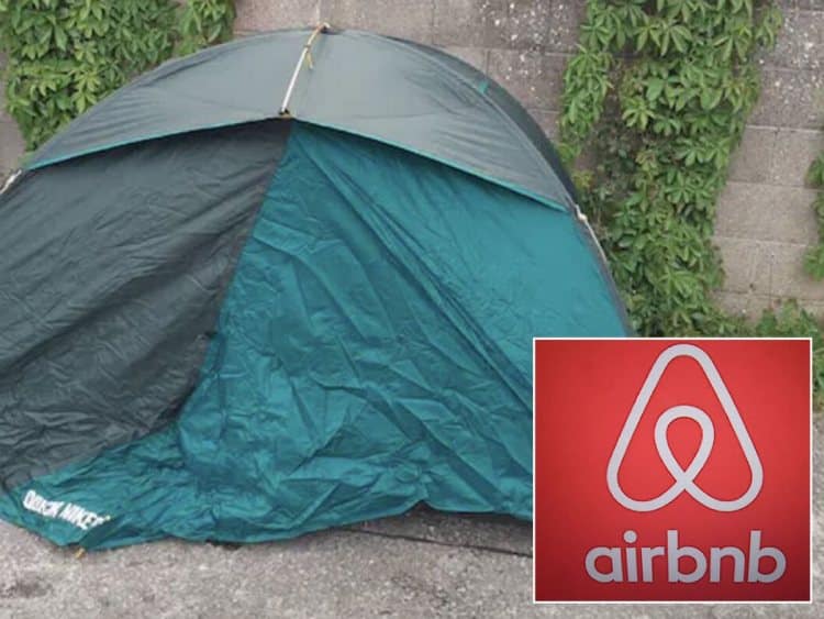 Airbnb Host Is Charging Nearly £60 A Night To Stay In Tent On Concrete In His Garden