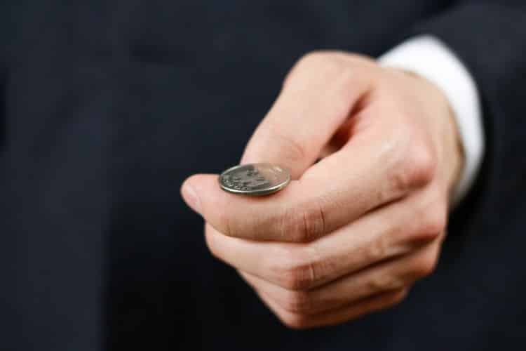 An election result settled with a coin toss