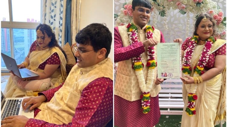 A couple exchanged NFT vows on the Blockchain