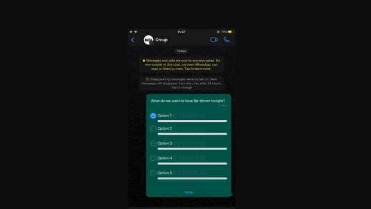 Soon you can create polls in group chat’s on WhatsApp
