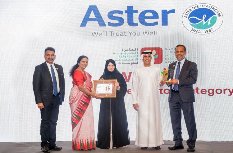 Aster DM Healthcare wins 3 prestigious awards for its CSR and sustainability efforts