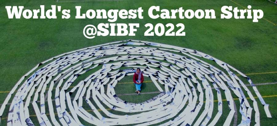 Young artist from Kerala sets record for the world’s longest cartoon strip at SIBF 2022