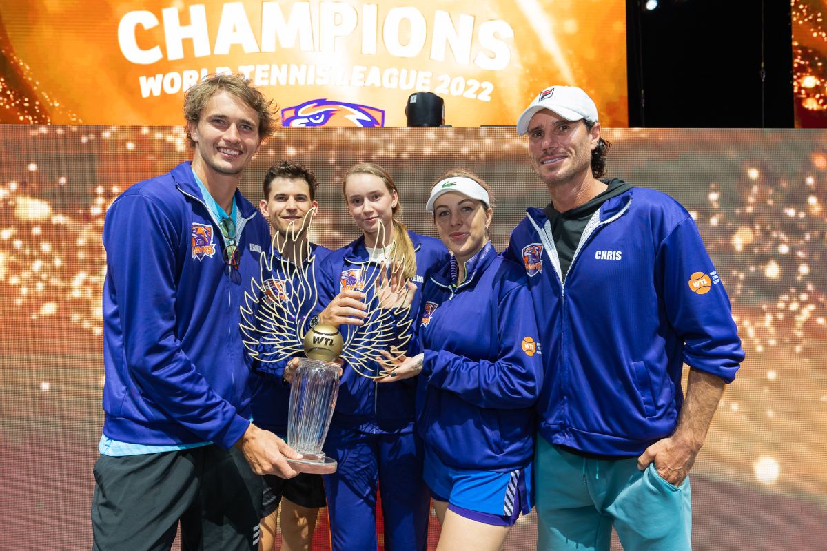 HAWKS COME OUT ON TOP IN THE INAUGURAL WORLD TENNIS LEAGUE