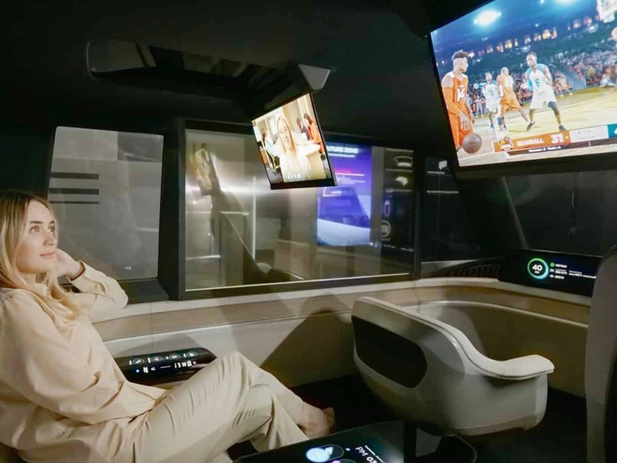 LG Display showcases 1st autonomous concept car with futuristic displays