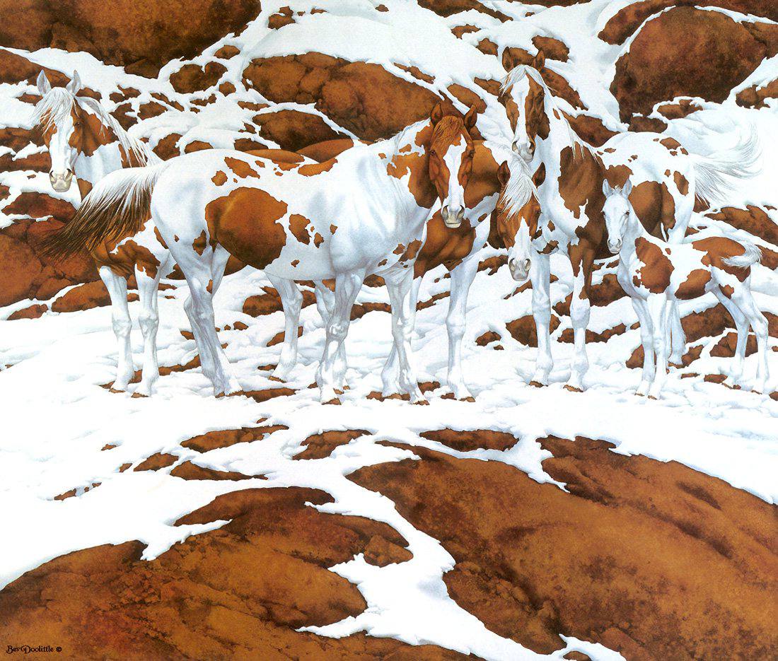 Optical illusion showing seven horses has people baffled as most can only see five