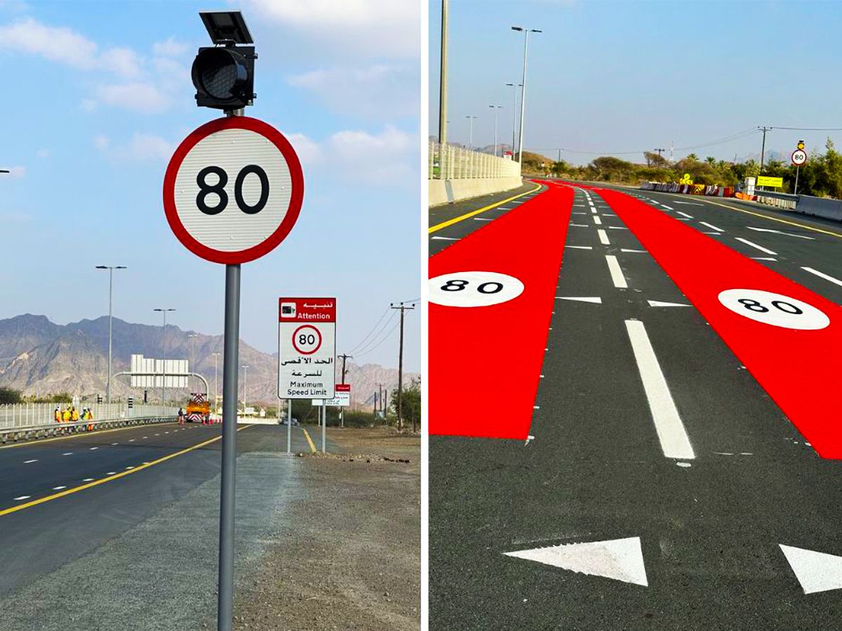RTA reduces speed limit on sector of Dubai-Hatta Road to 80 kmh