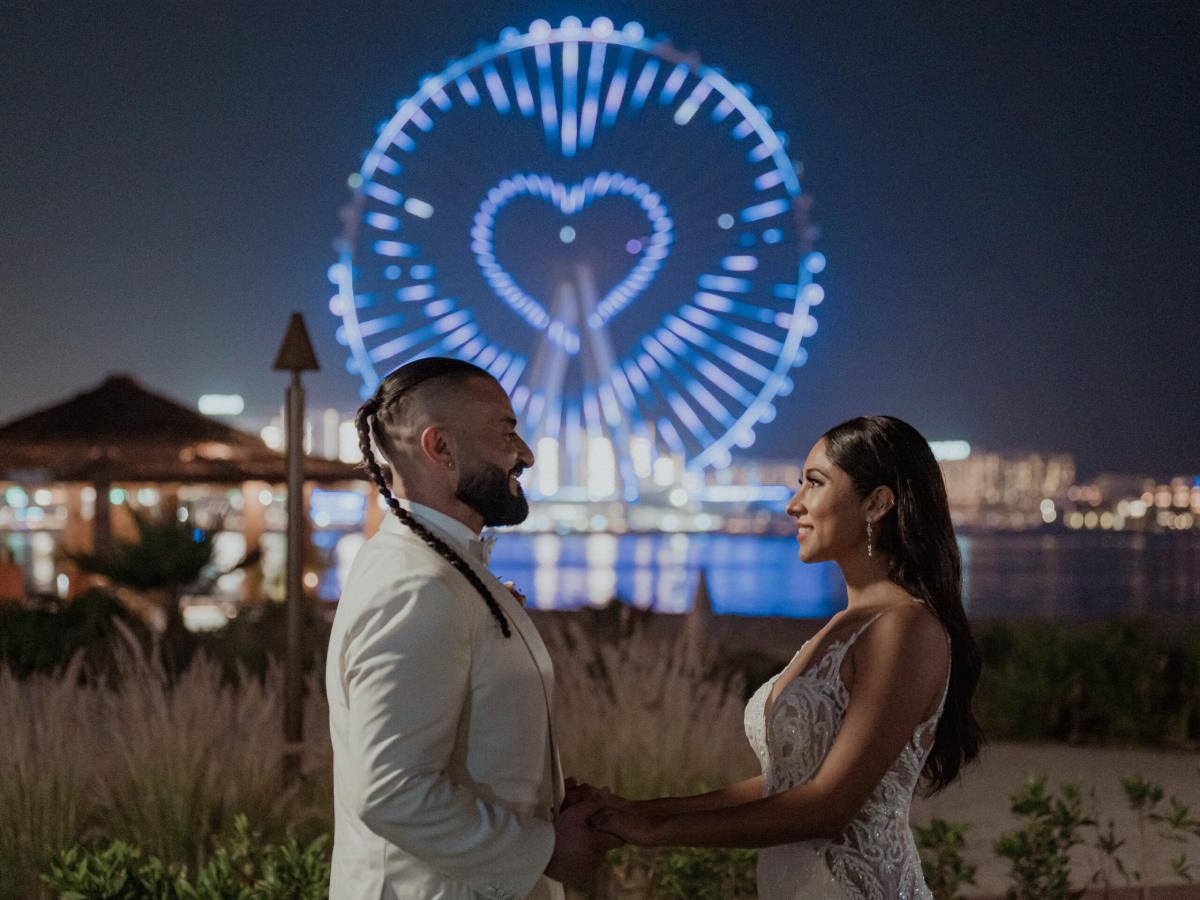 1Sunday-Show-Sensation-Emirates-Draw-Celebrates-Second-AED-15-Million-Winner.Brianna and Kris Wedding