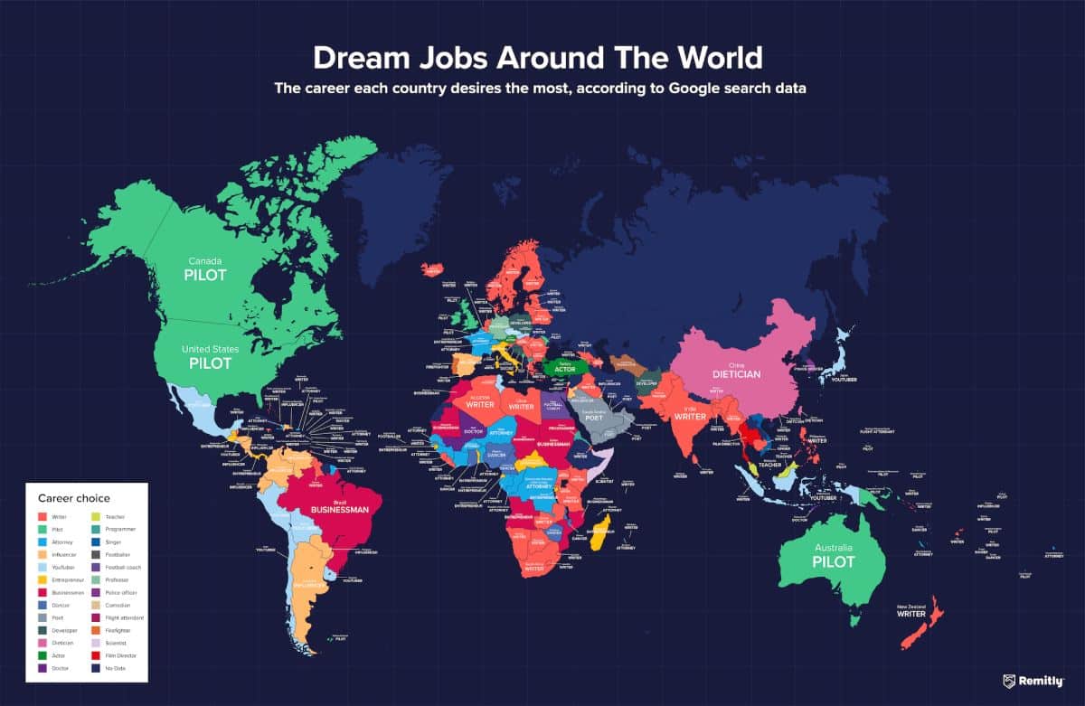 Dream Jobs Around The World_World Map_02