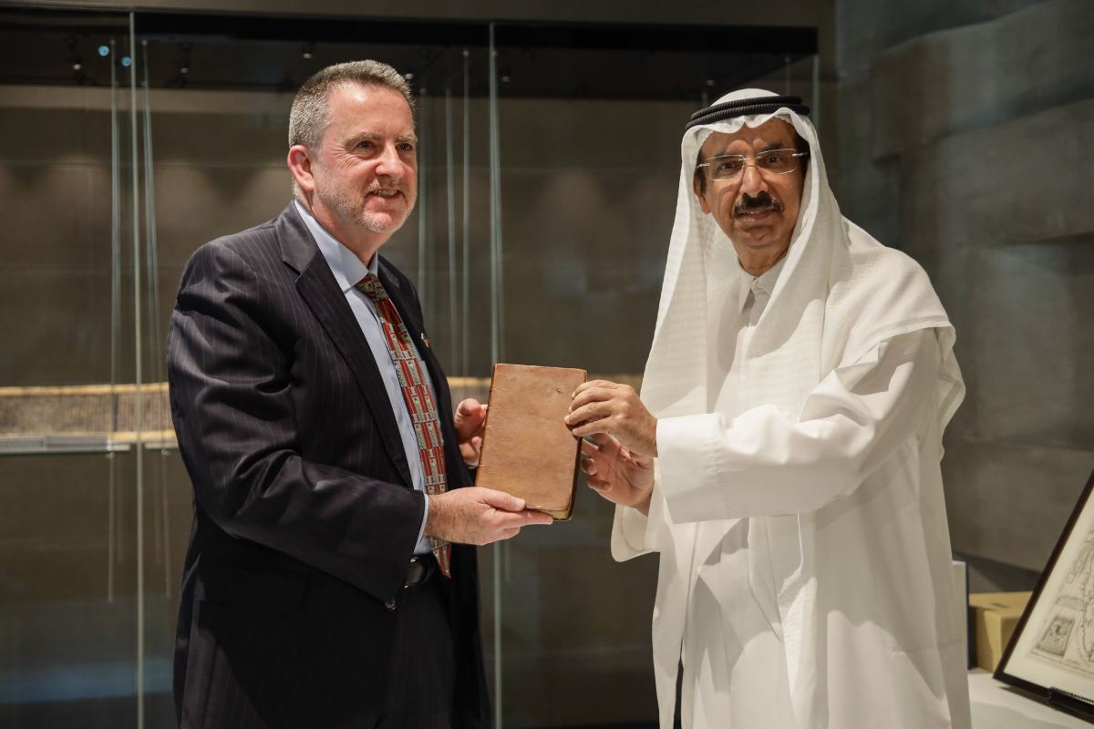 U.S. Mission to the UAE presents a rare edition of the Quran to the Mohammed bin Rashid Library to be kept on permanent display