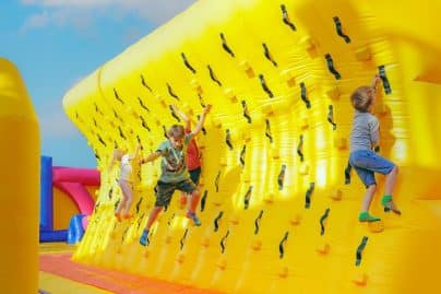 Jump and bounce at the World’s Largest Inflatable Bouncy Castle in Dubai