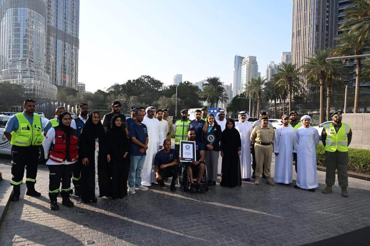 Dubai Police Enables Athlete of Determination To Set New Guinness World Record
