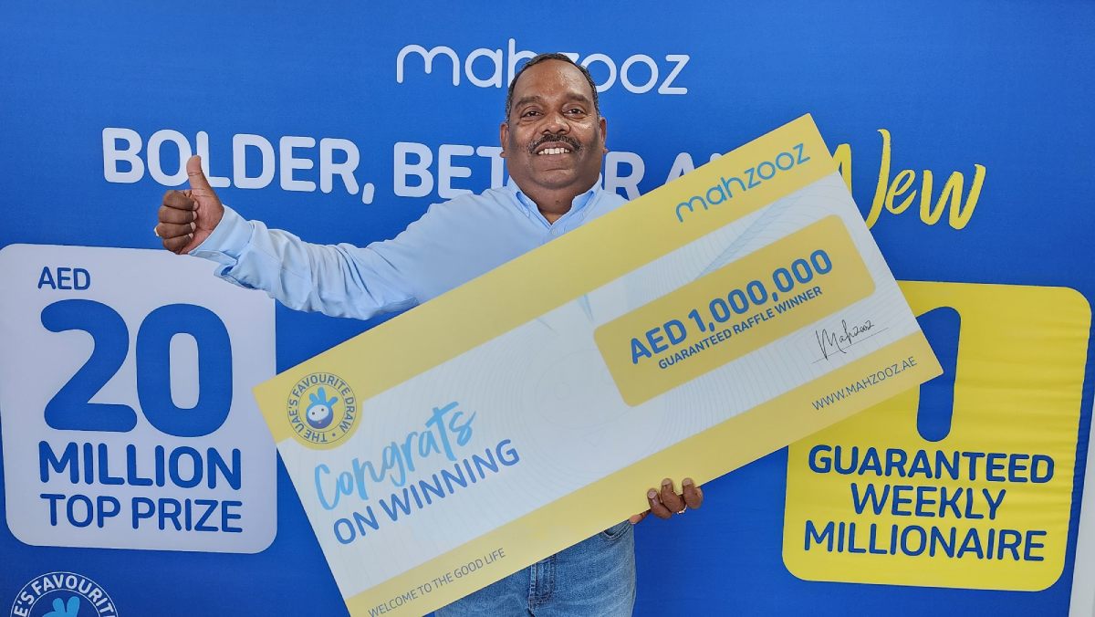 Saudi Arabia-based Expat becomes Mahzoozs second GUARANTEED millionaire and wins AED 1000000 at the 120th draw