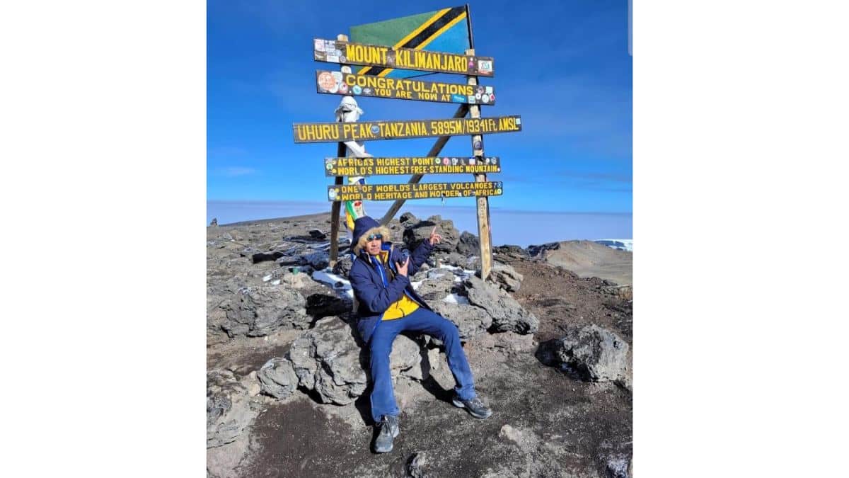 UAE student Mt Kilimanjaro