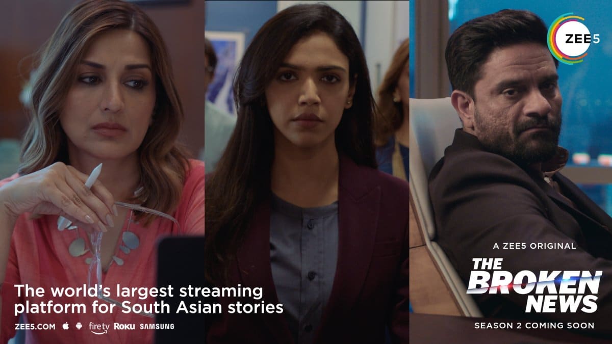 ZEE5 Global commissions the second season of popular BBC Drama The Broken News in partnership with BBC Studios India