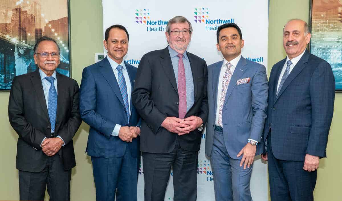 Burjeel Holdings and Northwell Health senior officials with Dr. Souhel Najjar (R)