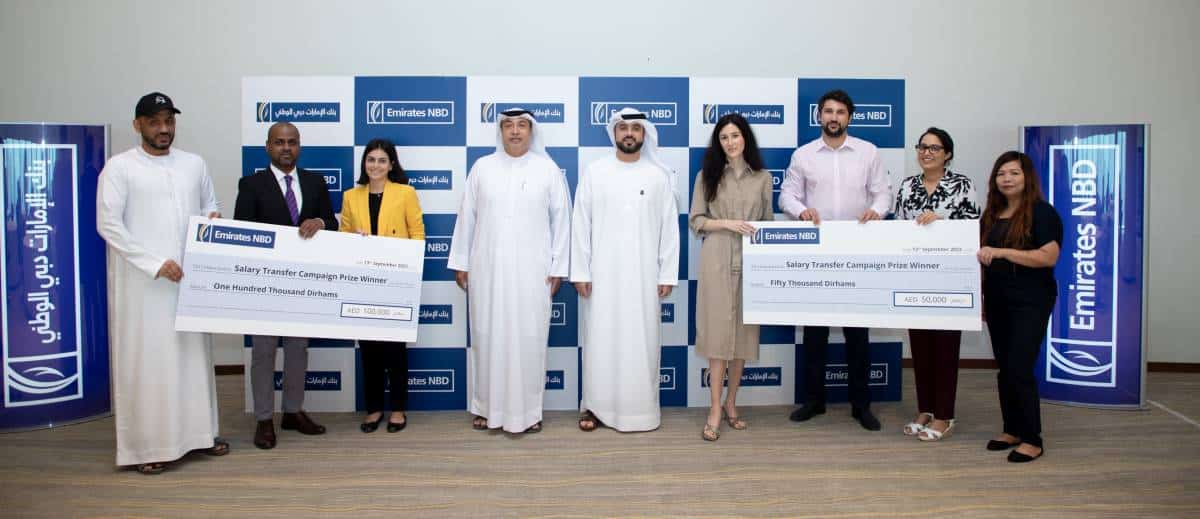 Emirates NBD announces mega prize winners of Salary Transfer campaign