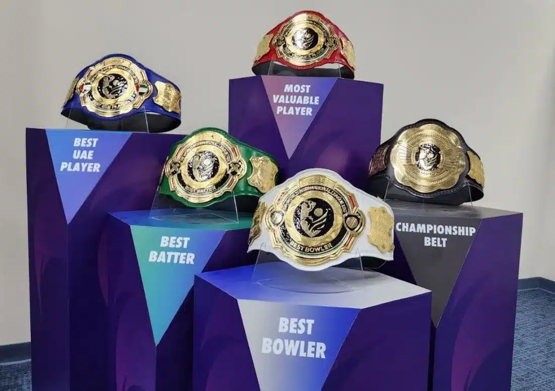 DP World ILT20- Final-Winners Belt- MI emirates vs Dubai Capitals