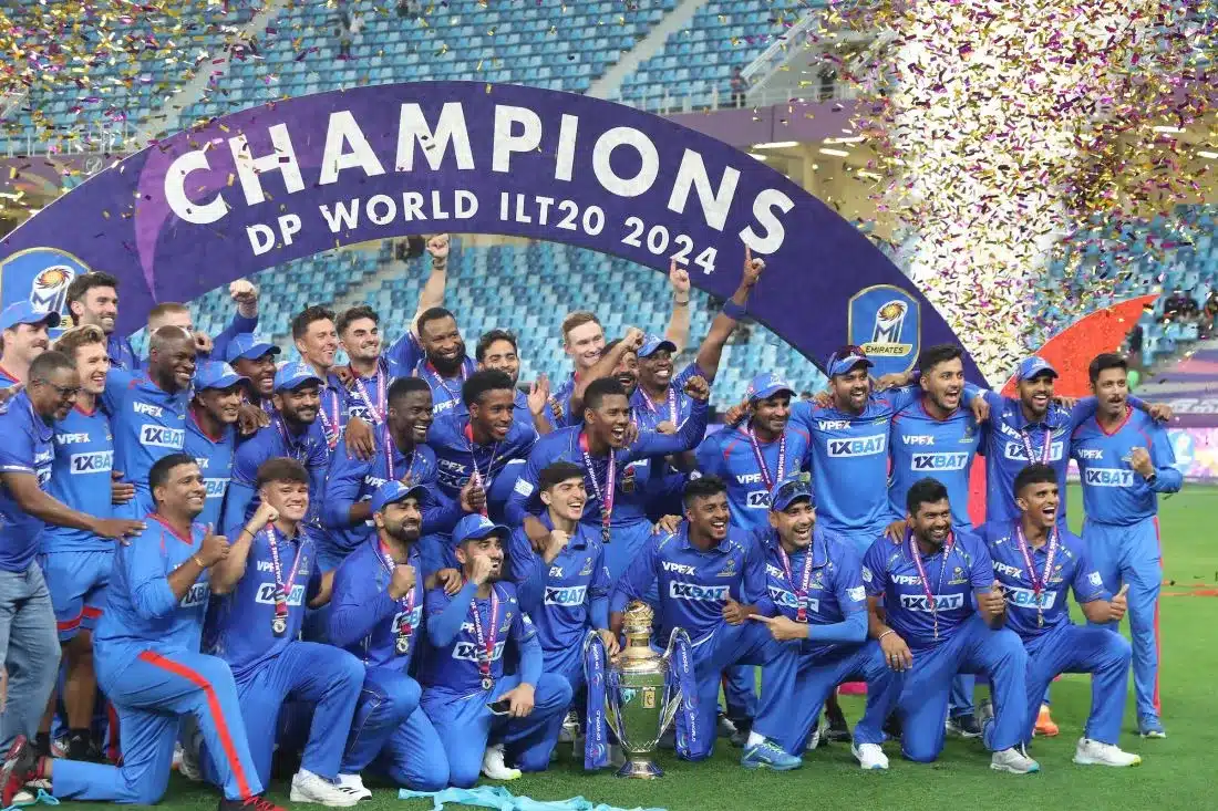 MI Emirates_ DP World trophy_ Final of the DP World International League T20_ MI Emirates and the Dubai Capitals