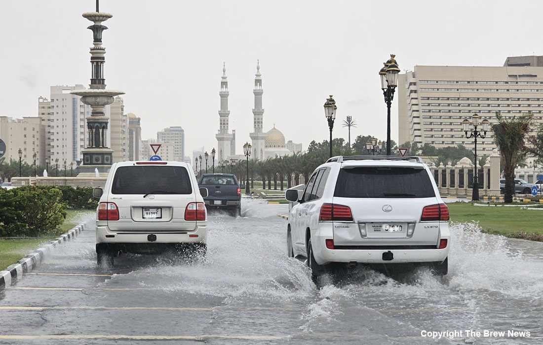 Dubai-sharjah-extends-rain-work-remote