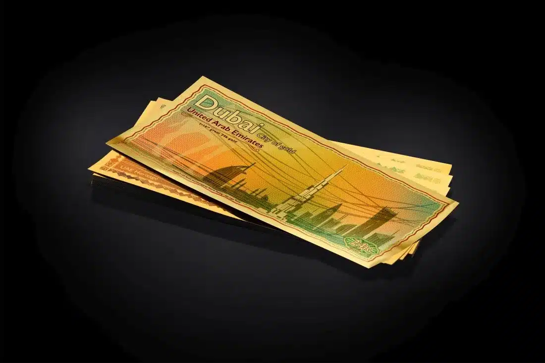 Dubai's First 24 Karat Gold Note souvenir by UAE's Fifth-Gen Jeweller