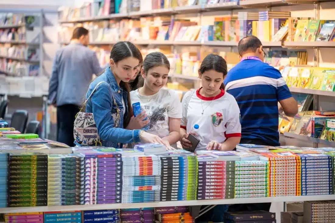 Bookworms visiting the Sharjah Children Reading Festival at Sharjah Expo Center