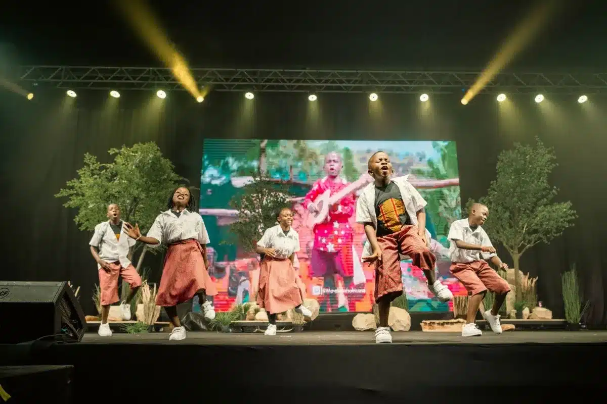 The Ugandan artists Masaka Kids urge Sharjah Children’s Reading Festival visitors to play a part in preserving our planet by conveying their messages through the universal language of dance