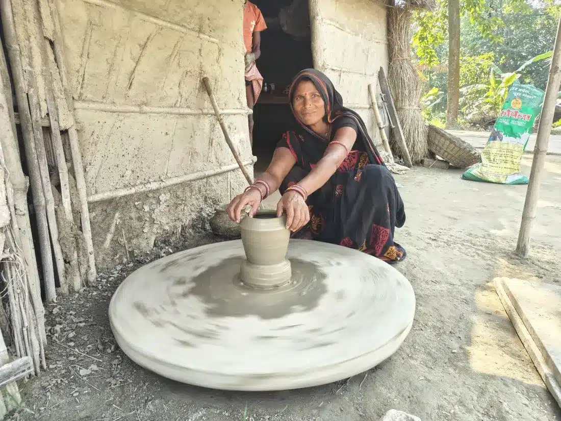 Micro Finance opportunities in India- Lady working in an Indian village