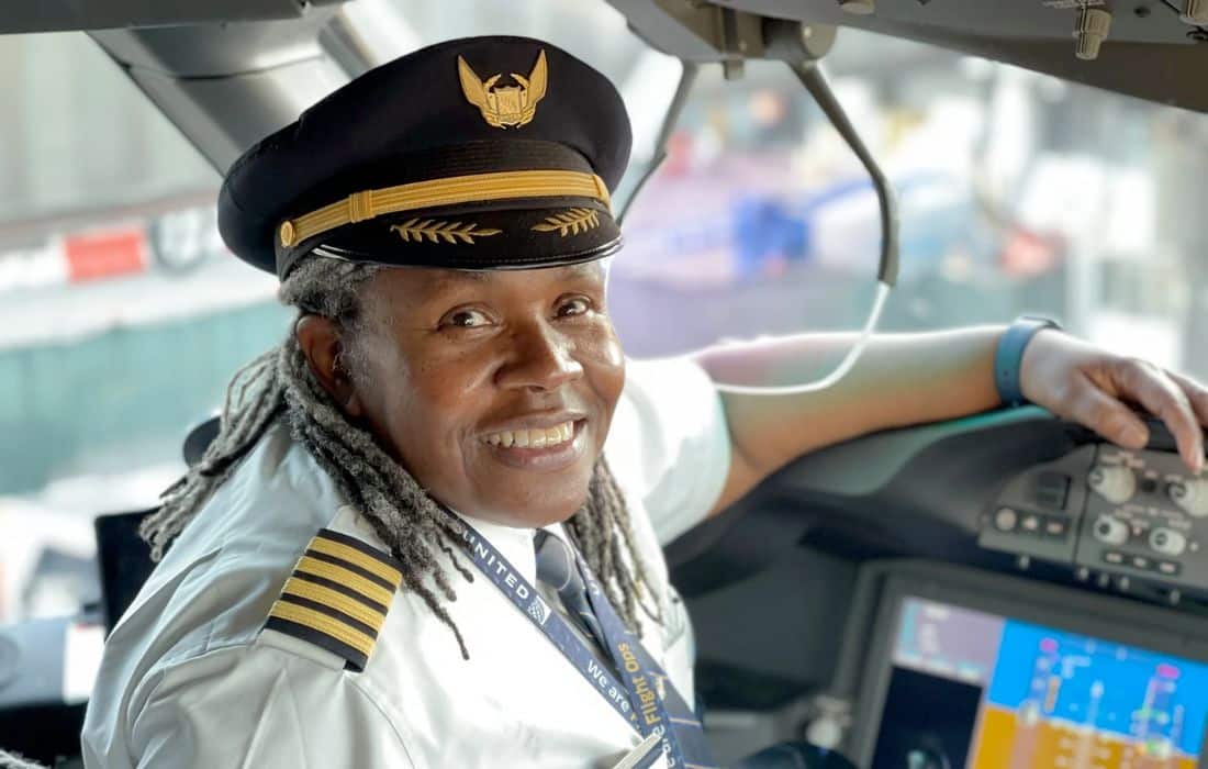 Pioneering Black female pilot for Air Force, United Airlines, lands her last flight
