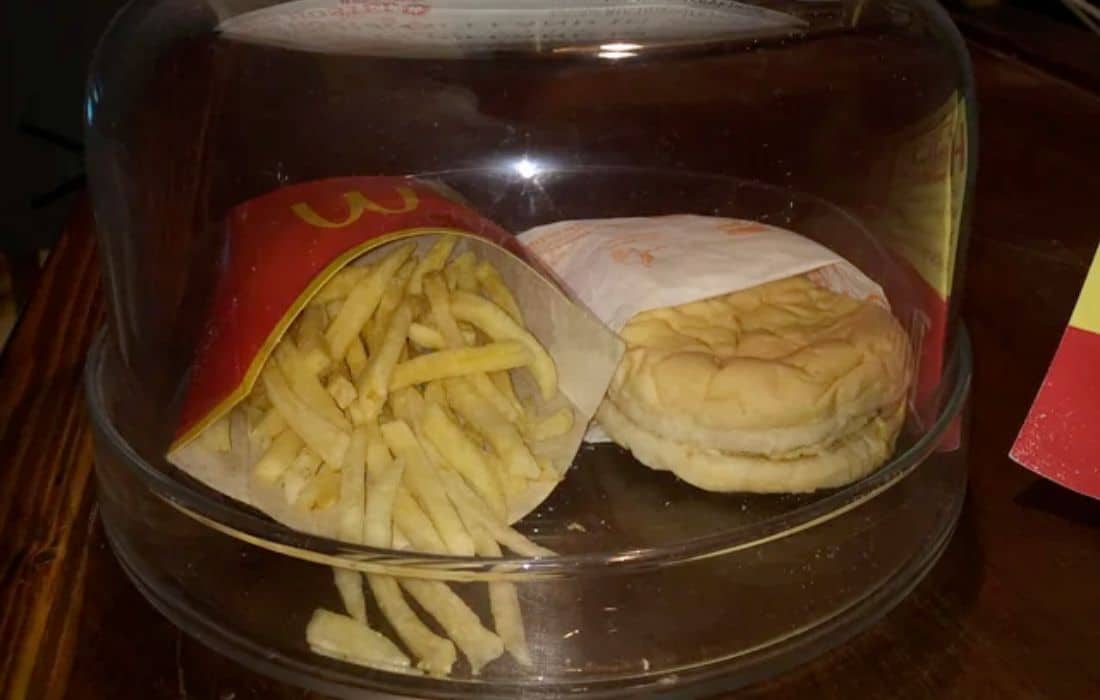 The last McDonald's burger in Iceland has been kept on display since 2009