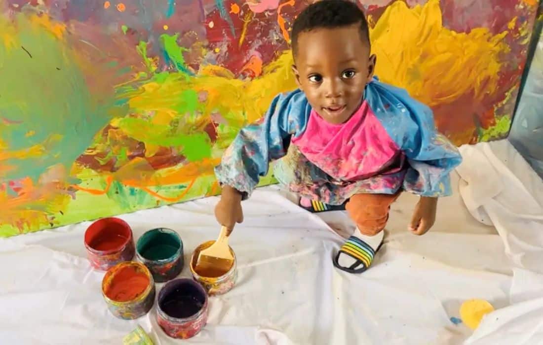 Toddler officially recognized as the world's youngest male artist