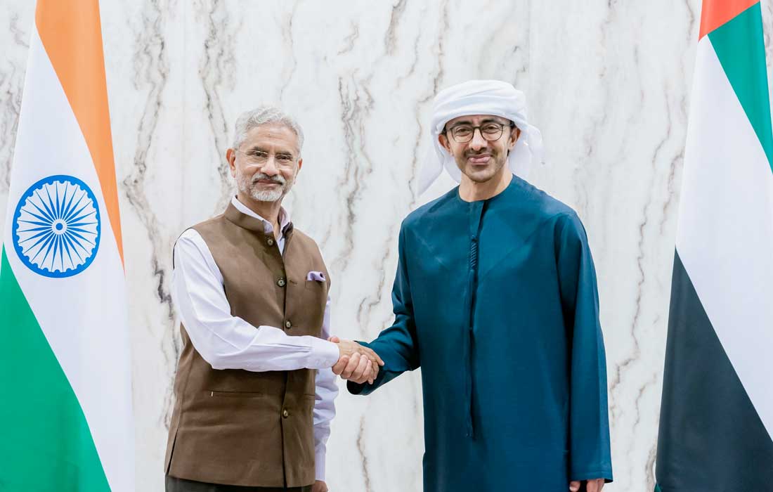 Abdullah bin Zayed, External Affairs Minister of India discuss strengthening strategic relations