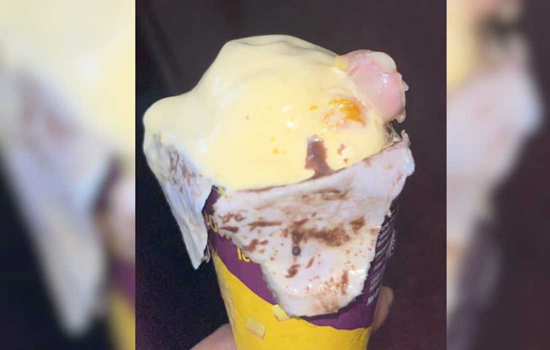Human Finger Inside Cone Ice-Cream Ordered Online In Mumbai