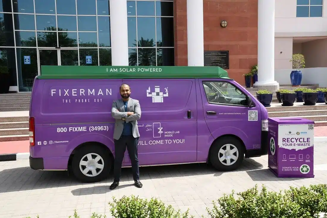 Jassim Bangara - fixerman- GEMS Education schools and Fixerman save more than 3 tonnes of e-waste