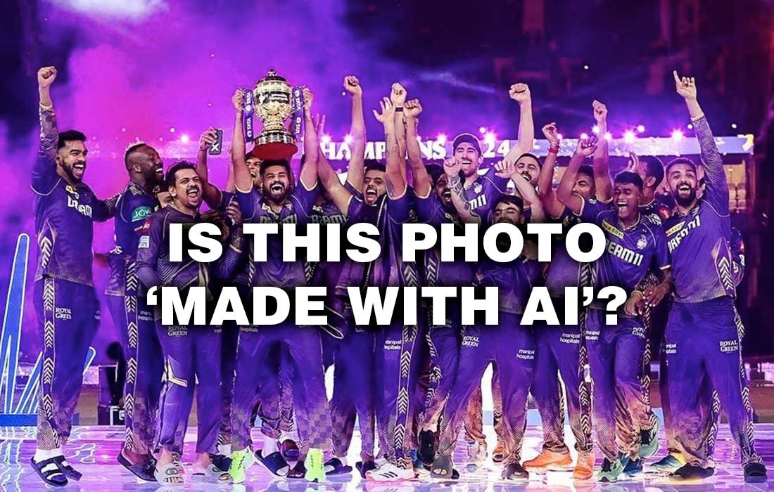 Meta labels KKR IPL FINAL match winning instagram post as 'Made with AI'