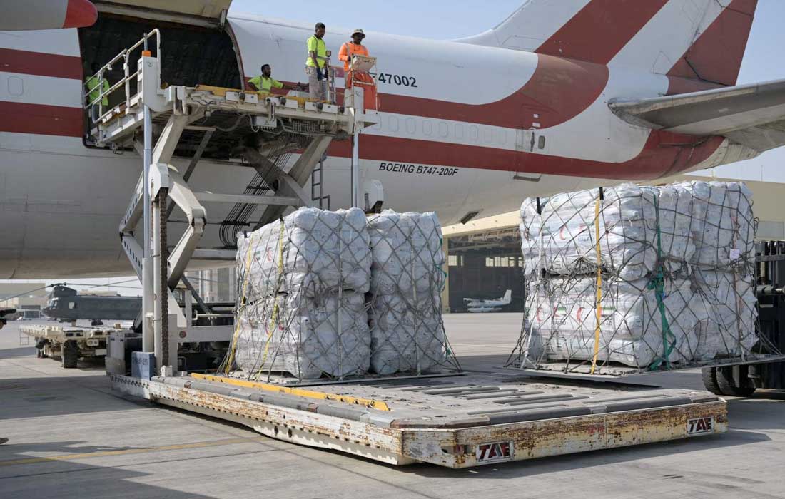 UAE sends 238th aid plane with 90 tonnes for Palestinian people