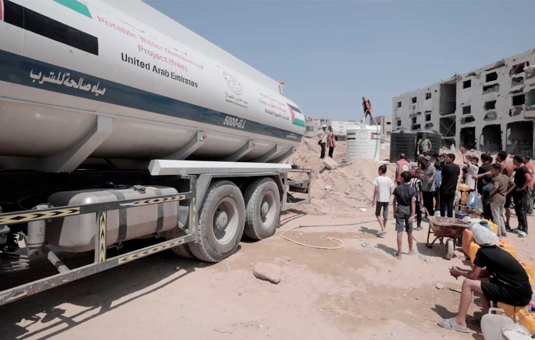 70,000 in Gaza receive water: UAE's Operation Chivalrous Knight 3