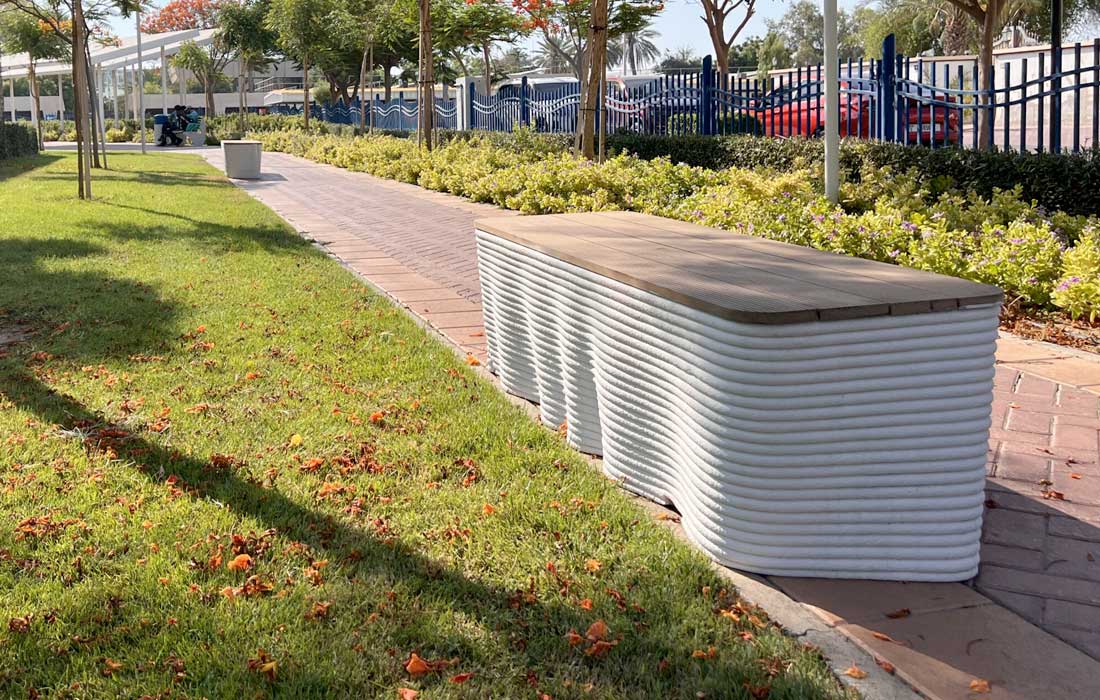 Dubai Municipality adds 40 3D printed seats to parks