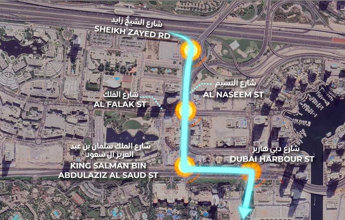 Two lanes bridge in each direction planned for Dubai Harbour