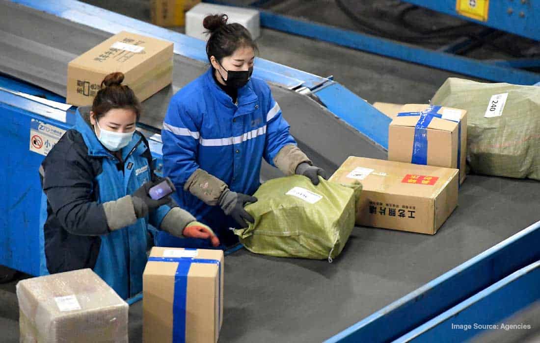 Over 100 billion parcels handled by China courier sector this year