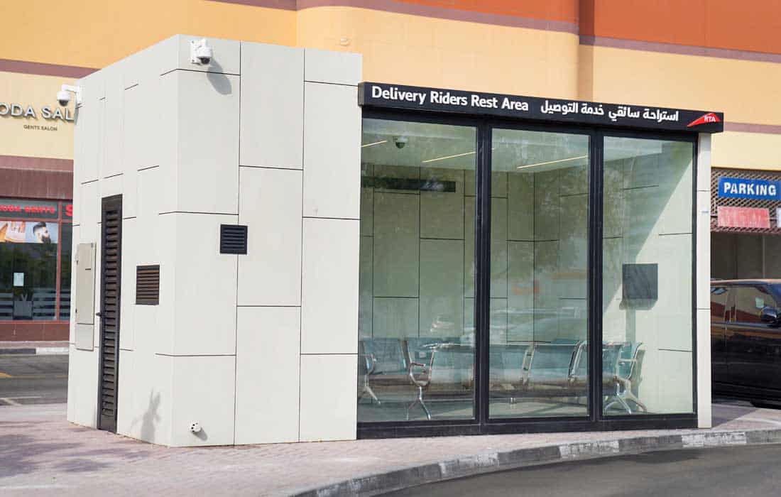 RTA builds 20 air-conditioned rest areas for delivery riders