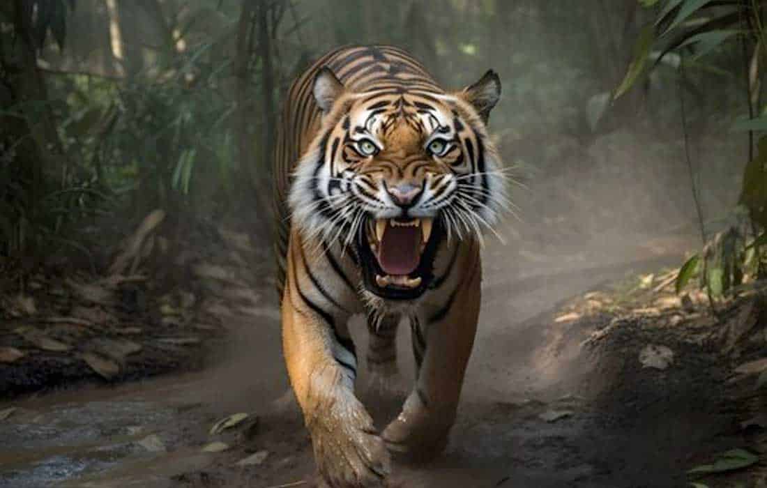 Tiger strays from protected reserve in India, attacks four youths
