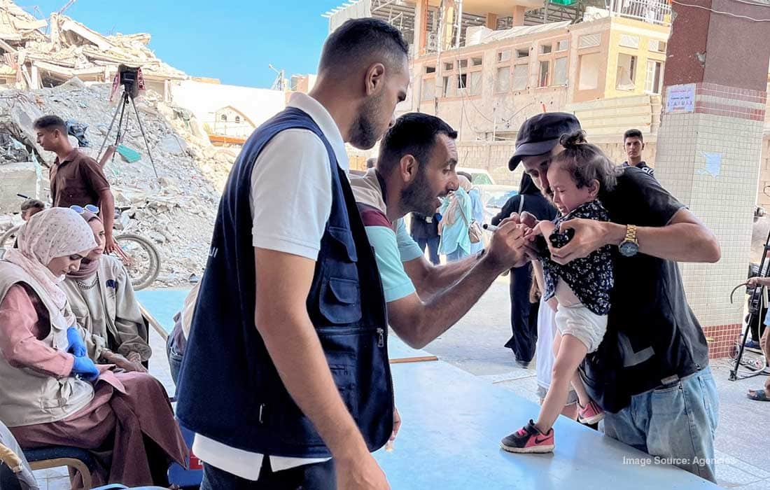 161,000 Palestinian children vaccinated against polio in two days:WHO