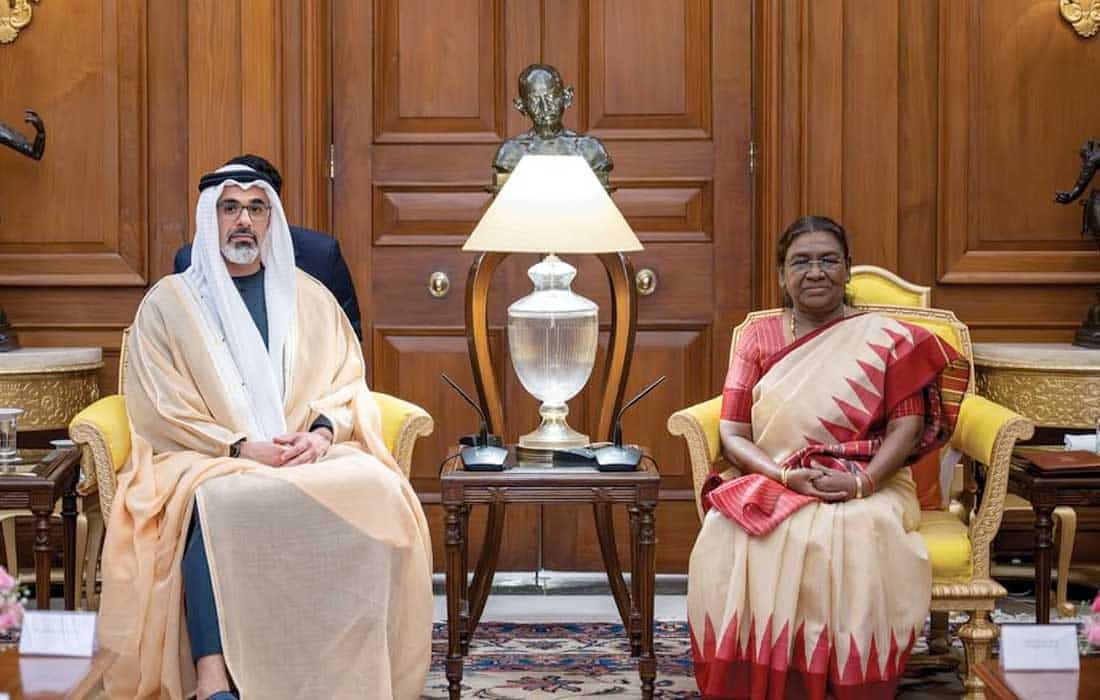 Abu Dhabi Crown Prince, President of India discuss friendship, cooperation