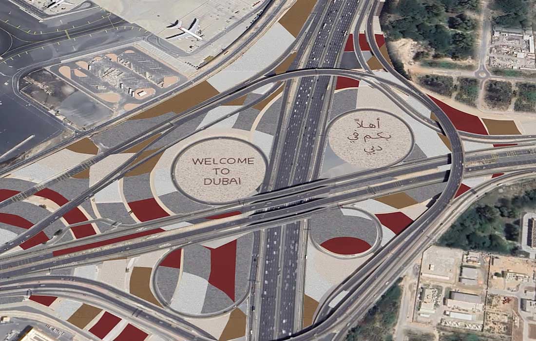 Dubai Municipality beautifies Airport Road Sheikh Zayed intersection